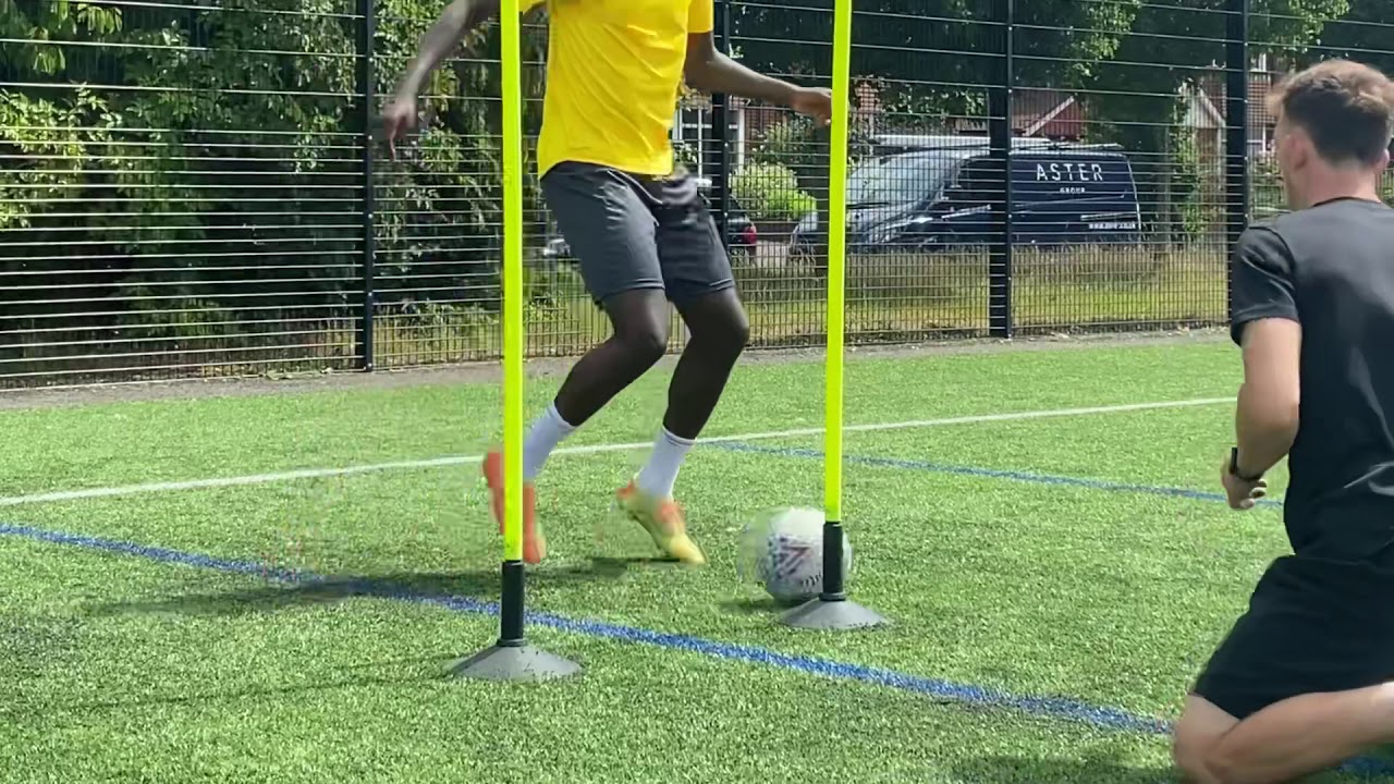Ball work football session with Dynel Simeu