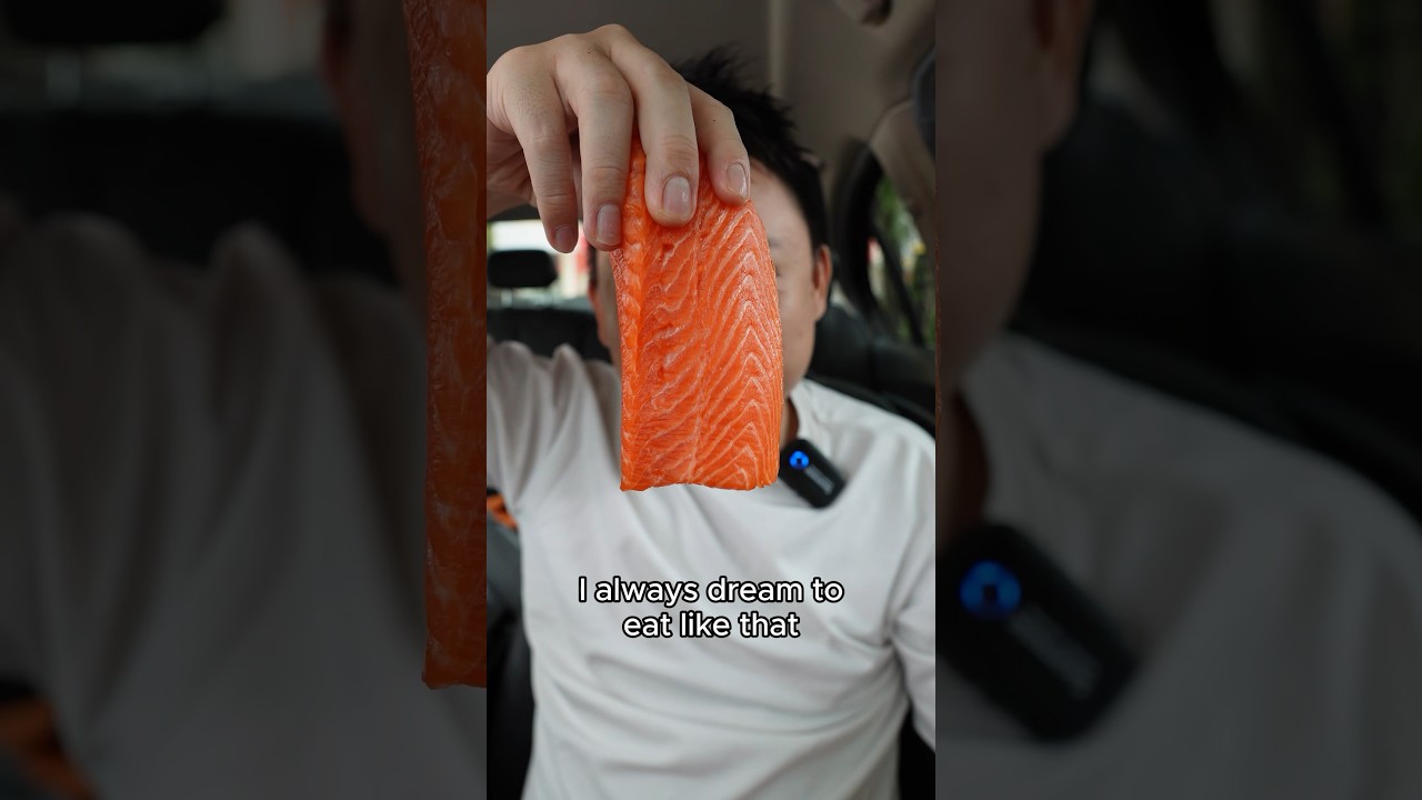 Eating Sashimi like a KING! #reallygoodornot #hungrysam #foodreview #sashimi #ramadan2024