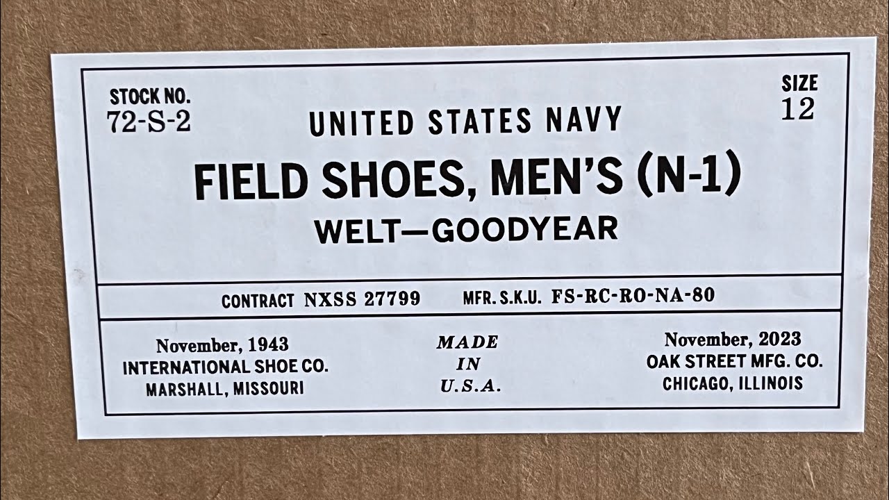 Полевые ботинки Oak Street Bootmakers N-1.