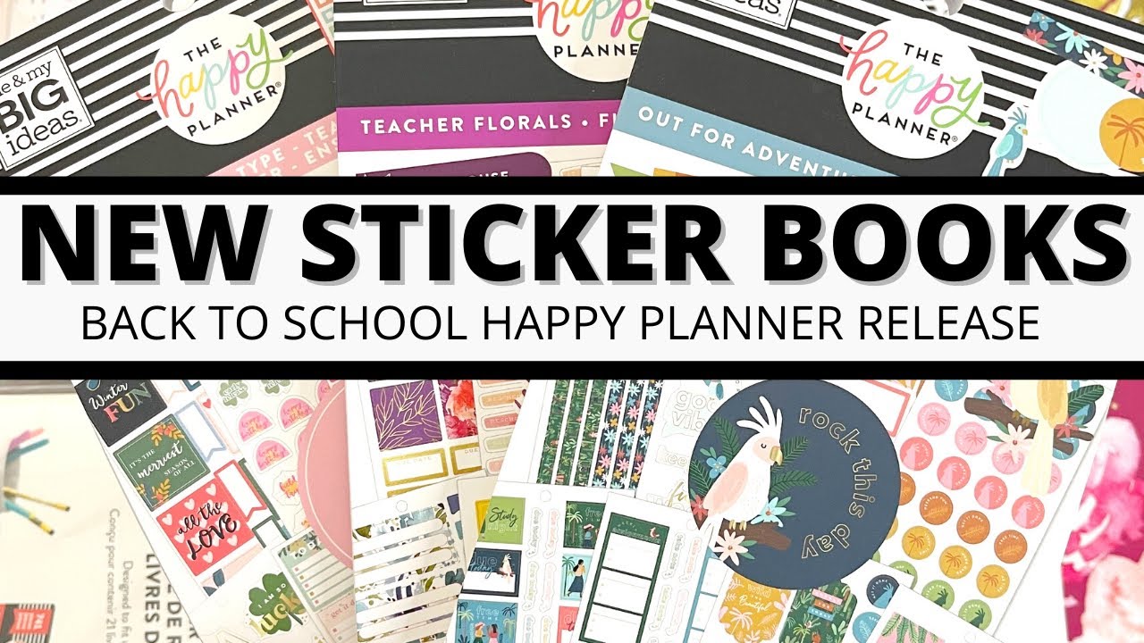 NEW BACK TO SCHOOL HAPPY PLANNER STICKER BOOKS | FLIP THROUGH