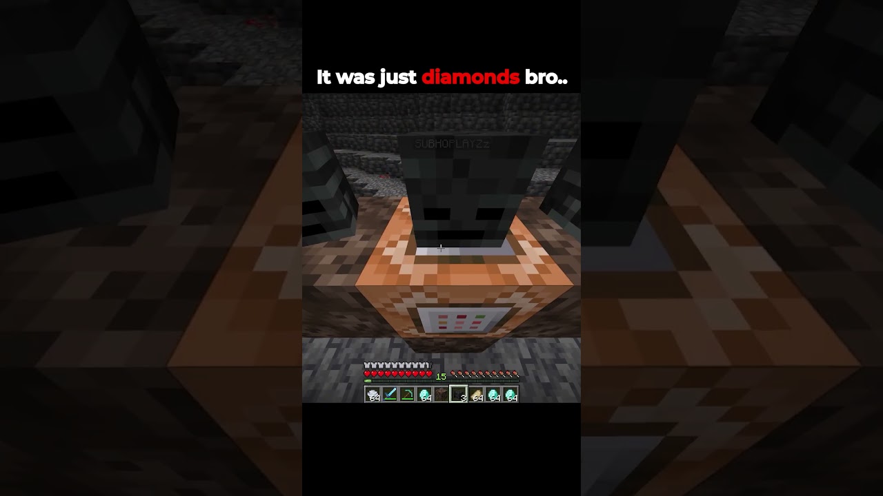 Это были просто алмазы, бро #minecraft