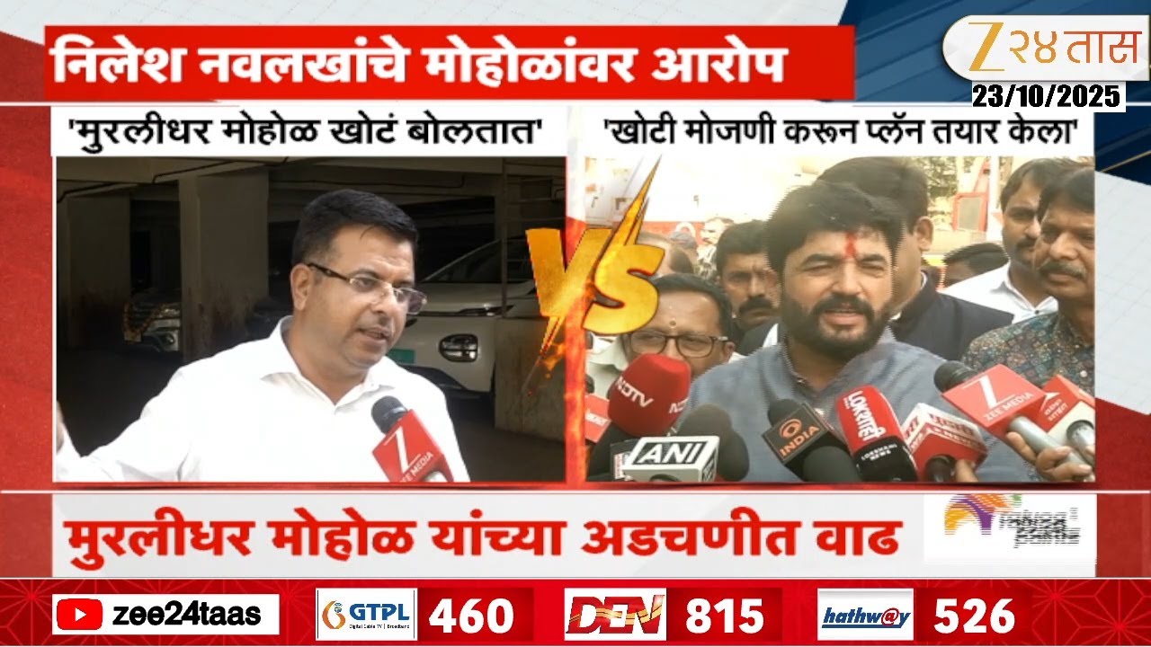 Nilesh Navalakha On Murlidhar Mohol | निलेश नवलखांच्या आरोपावर मोहोळांचं उत्तर | Zee24Taas
