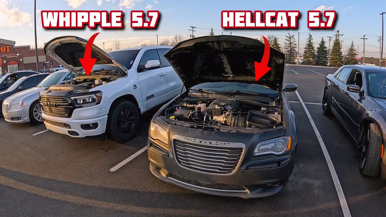 Мой Hellcat 5.7 отправляется на первую автомобильную встречу года.