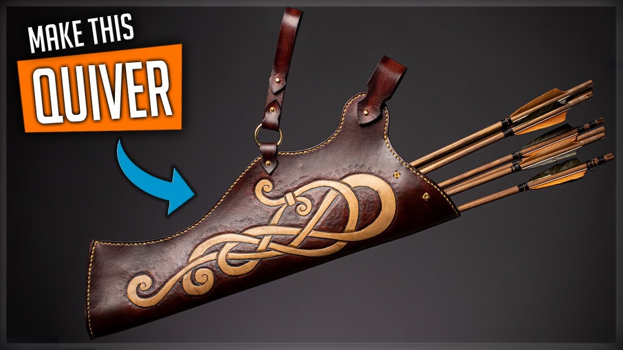 How to Make a Leather Quiver with Knotwork | Step-by-Step Tutorial | PDF + SVG Patterns