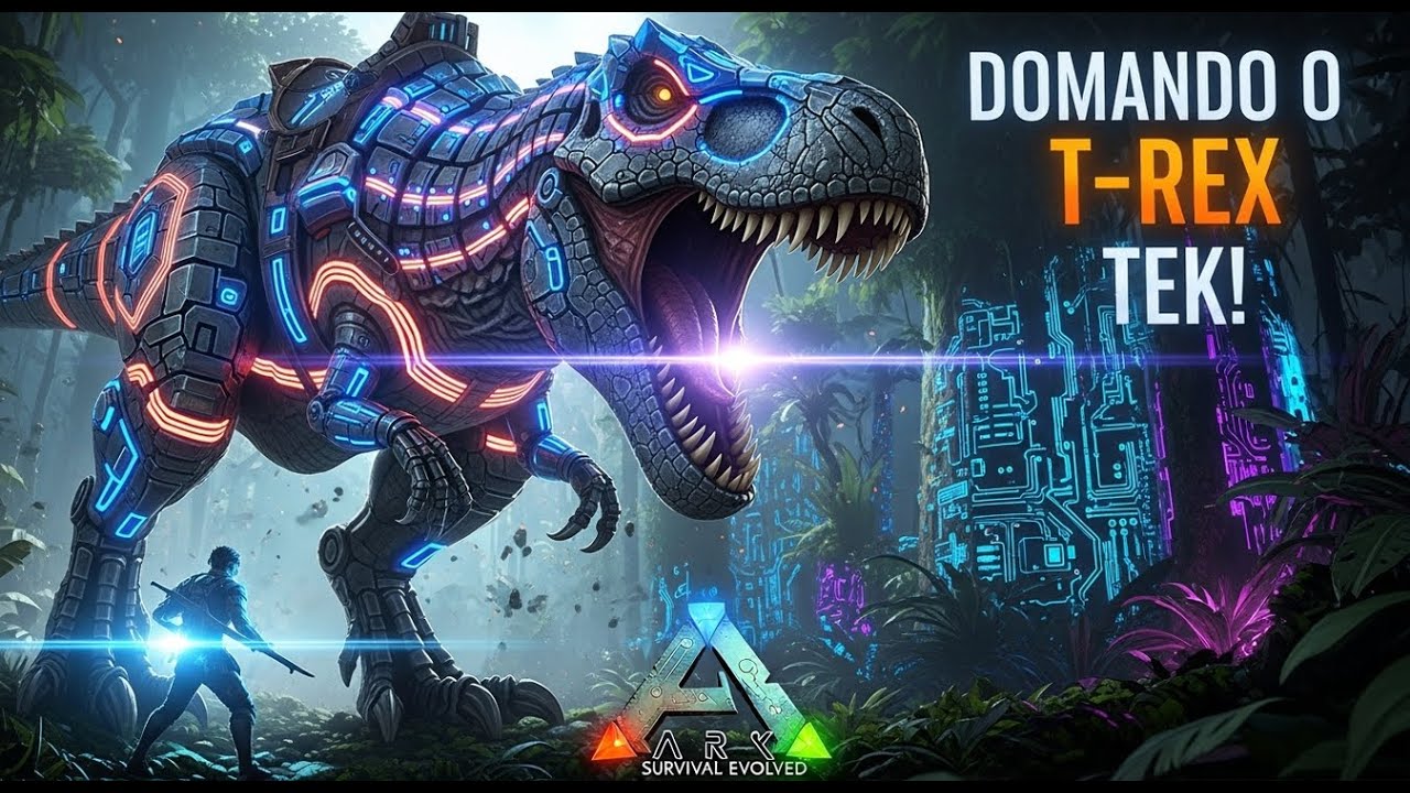 🔥 DOMEI UM T-REX TEK!!!!! - ARK #13 😱🦖 |