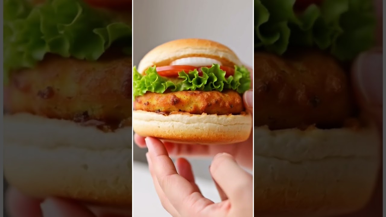 This Vada Burger Crunch Is Unreal😍#VadaBurger #CrunchSound #IndianStreetFood #food #foodasmr #viral