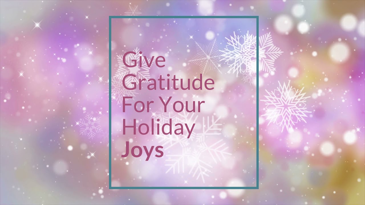 1 Minute Holiday Mindful Gratitude Breathing #Shorts