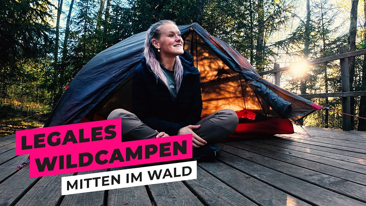 Alleine eine Nacht auf einem Trekkingplatz mitten im Wald der Eifel