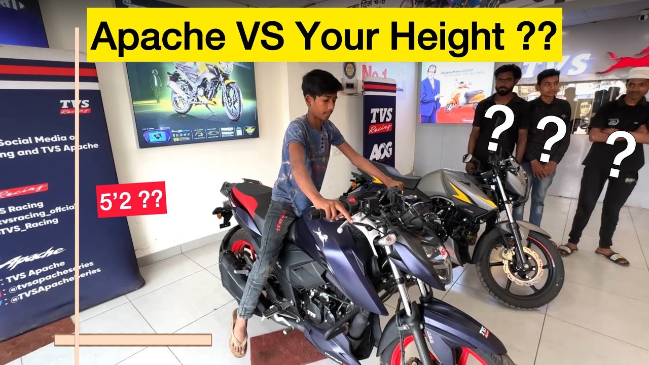 Tvs Apache 160 4v Vs 2v seat Height Comparison