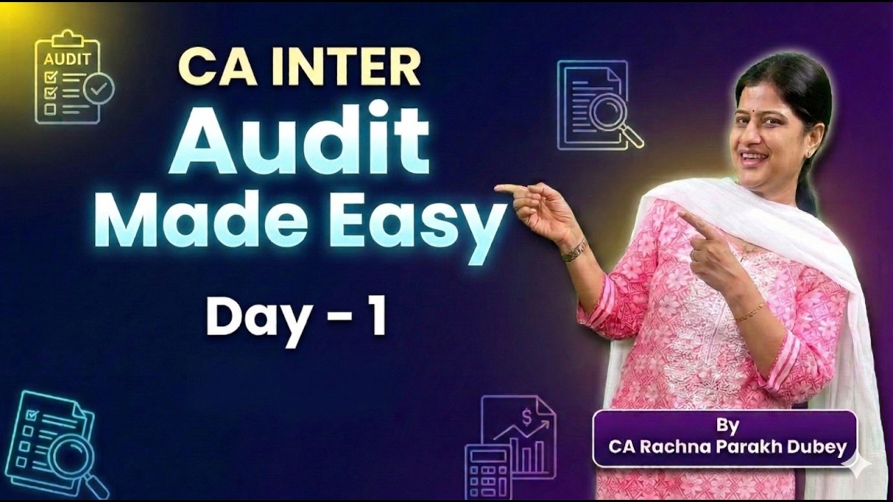 Демонстрационная лекция CA Inter Audit – День 1 | Автор: К.А. Рахна Парах Дубей