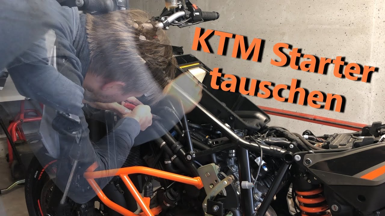KTM 1190 Adventure - Anlasser einbauen Teil 1  \\ 1290 SAS \\  RC8 \\  MotoVlog Technik
