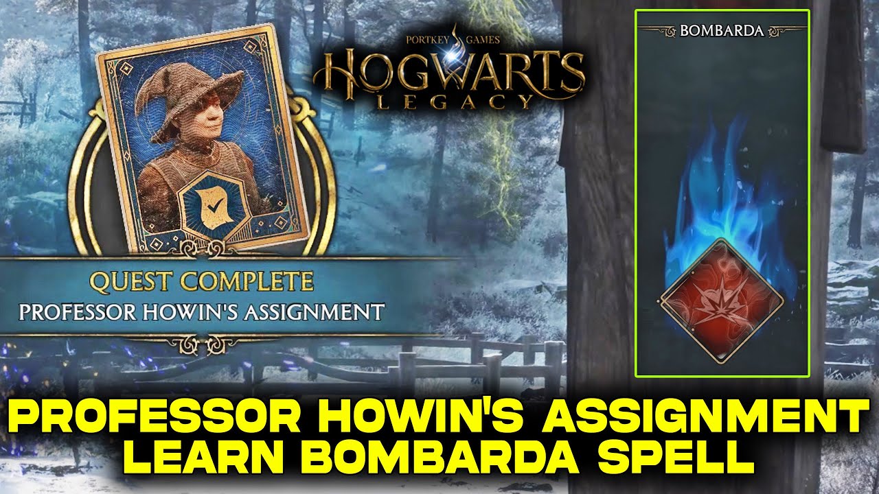 Professor Howin's Assignment Complete Guide | How to Learn Bombarda Spell | Hogwarts Legacy