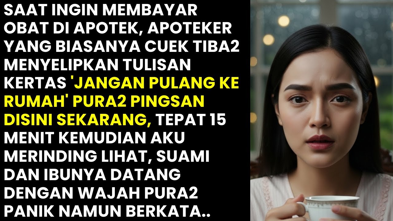 APOTEKER SURUH AKU PURA2 PINGSAN. TERNYATA DEMI HINDARI RENCANA BUSUK SUAMI DAN MERTUA YAITU..