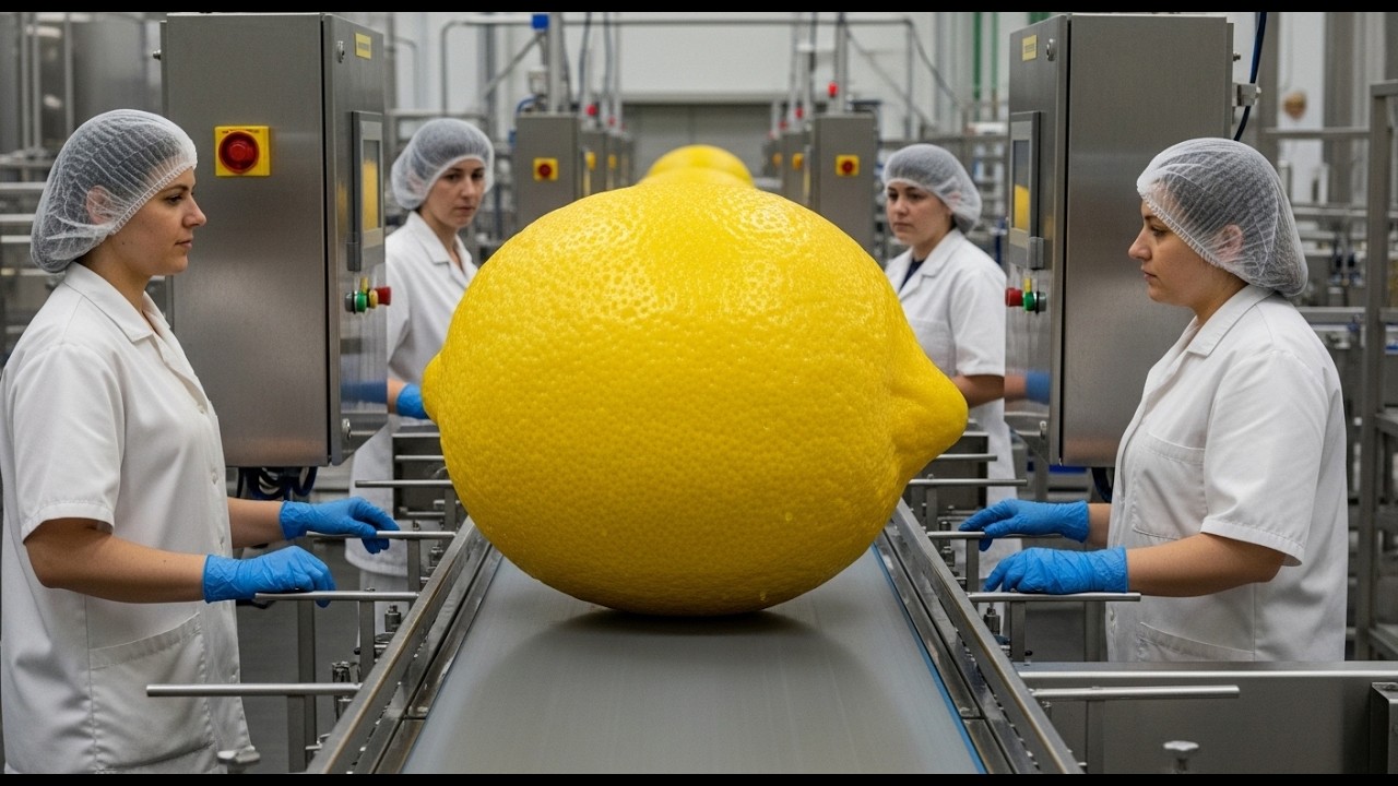 How Millions of Bottles Are Made From Fresh Lemons – Inside the Lemonade Mega Factory