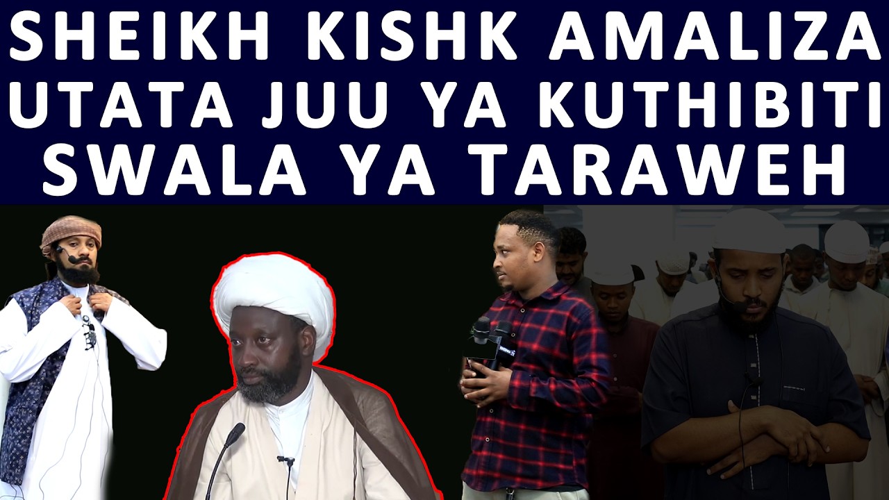 KUNA WAJINGA WANASEMA SWALA YA TARAWEH HAIKUTHIBITI KWATAARIFA YENU MTUME ALISWALISHA ALIISWALISHA
