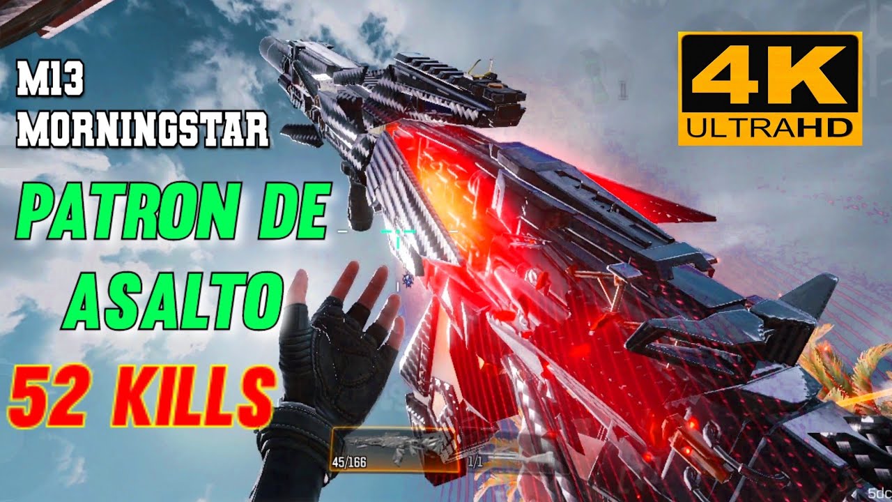 M13 Morningstar con Camuflaje | PATRON DE ASALTO 😳 | 52 kills en Igualadas | Call of duty mobile