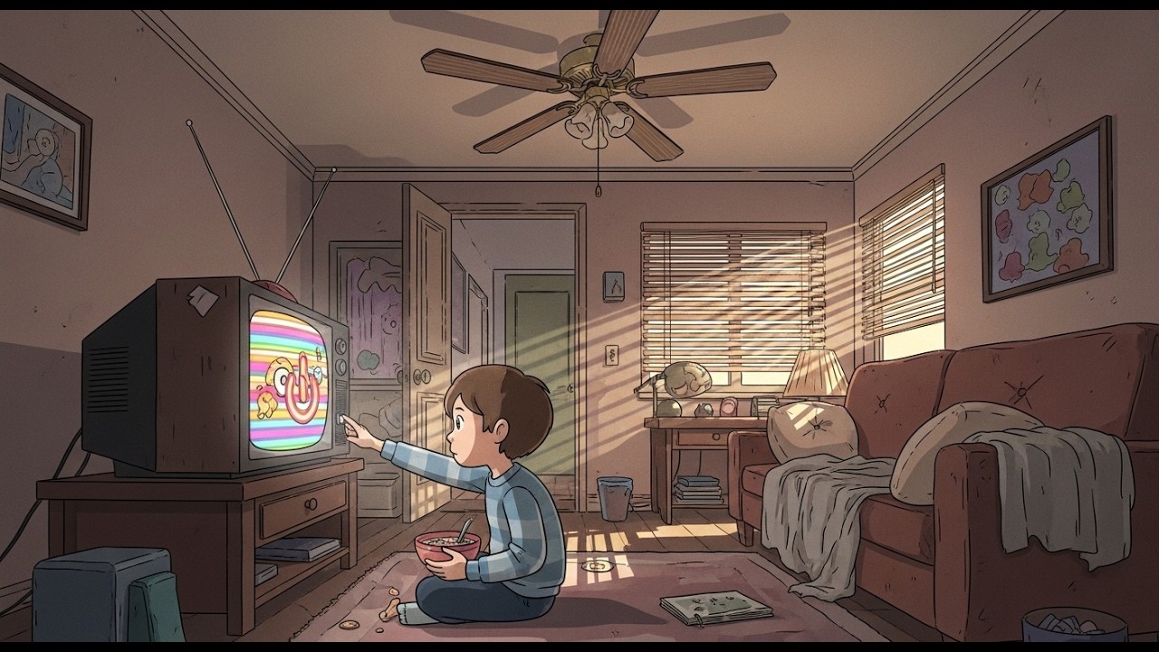 Life on a Sunday Morning in 1990s America (Cozy Animation) #90s  #90sAmerica #nostalgia
