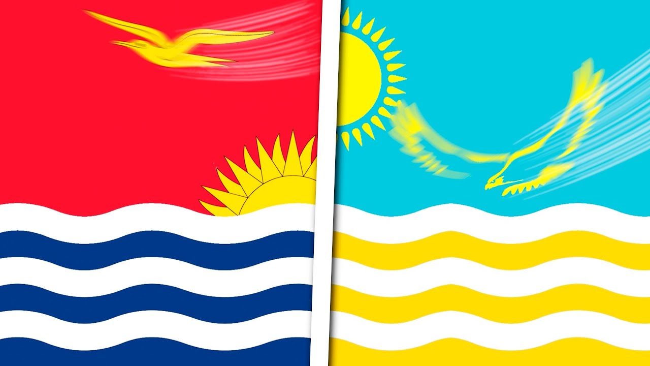 World Flag Animation but Each Country is Kiribati 🇰🇮