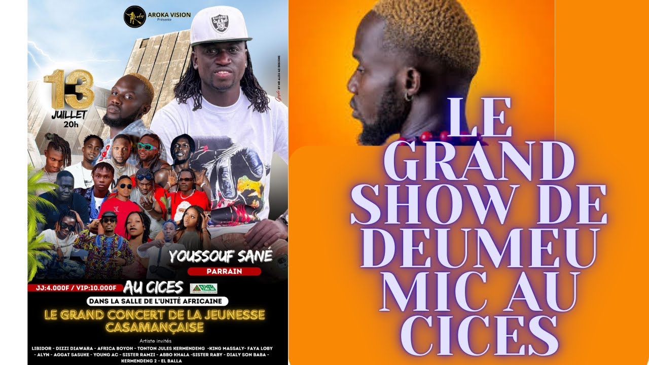 CONCERT DE LA JEUNESSE CASAMANCAISE: Deumeu Mic fait le show au CICES