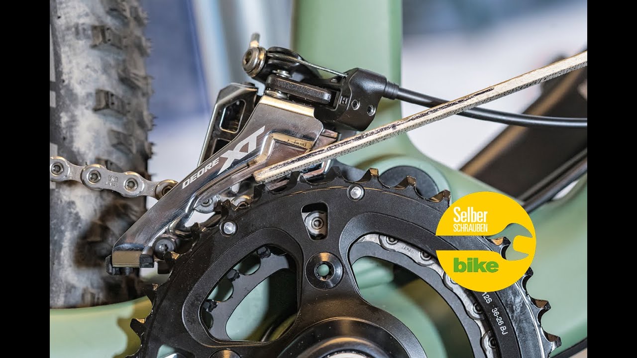 Shimano 12fach MTB-Schaltung (2x12 G&auml;nge): Umwerfer einstellen / Schrauber-Anleitung