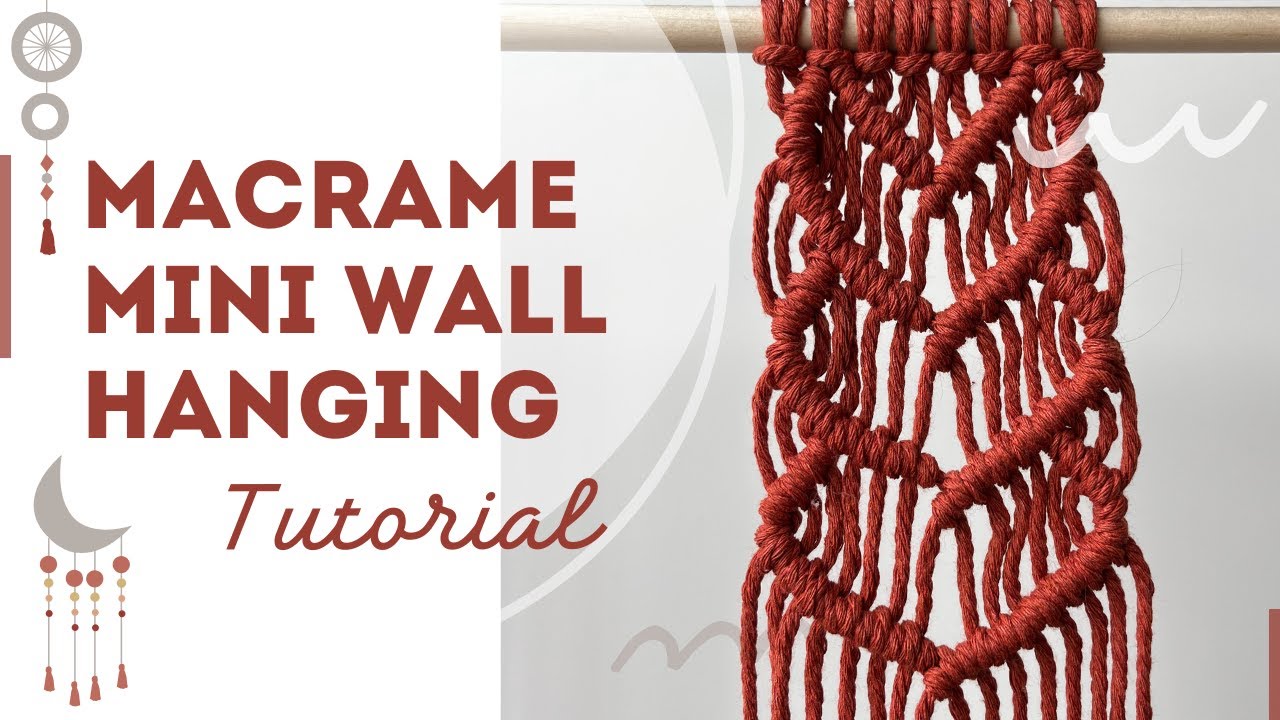 How to Make a Macrame Heart Pattern in 10 Minutes | DIY Mini Wall Hanging Tutorial