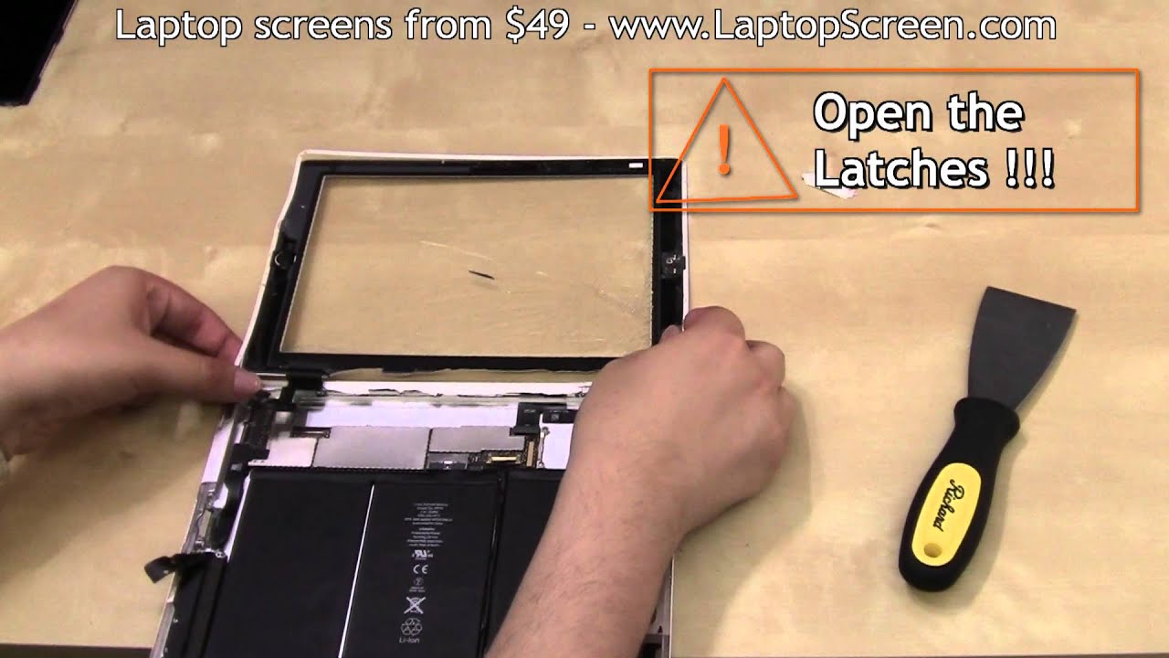 iPad 2 screen replacement, iPad 2 digitizer replacement / repair / guide