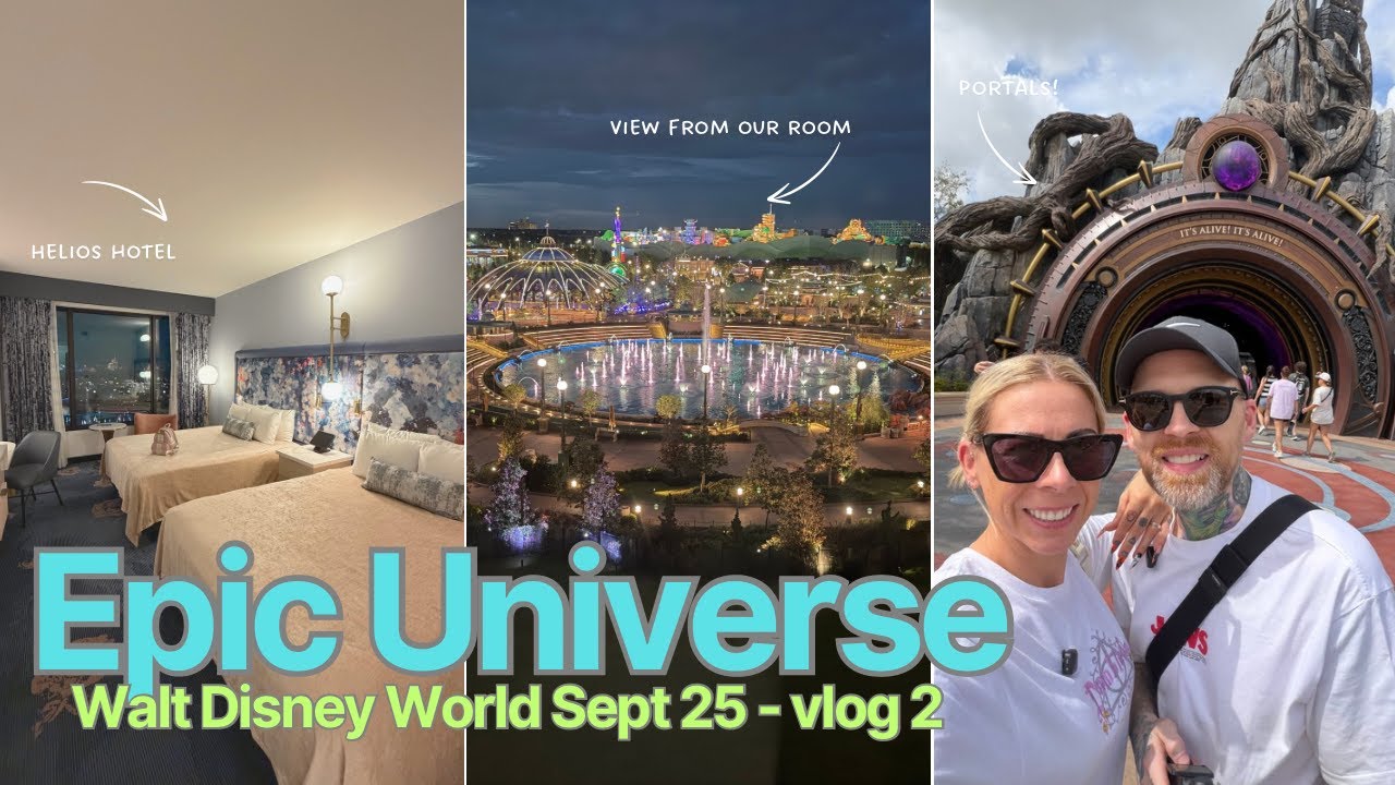 НАШ УДИВИТЕЛЬНЫЙ ДЕНЬ В EPIC UNIVERSE | РЕГИСТРАЦИЯ В HELIOS И ЭКСКУРСИЯ ПО НОМЕРАМ | DISNEY WORL...