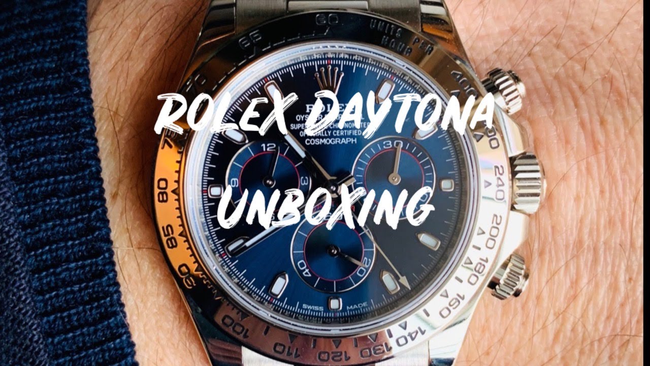 ROLEX DAYTONA UNBOXING (белое золото, синий циферблат)