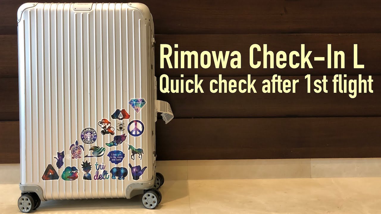 4K Review: Rimowa original Check-In L / how much damage did the first flight?