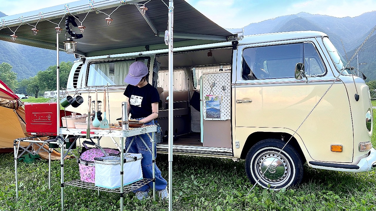 Camping near Mt. Fuji in my camper van~ van life in Japan
