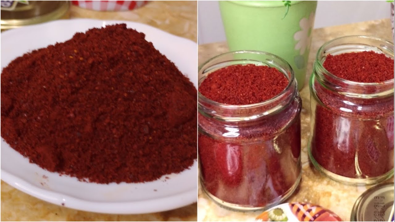 فلفل عكري الاحمر المنزلي سهل التحضير  للعولة و المشاريع Paprika fait maison