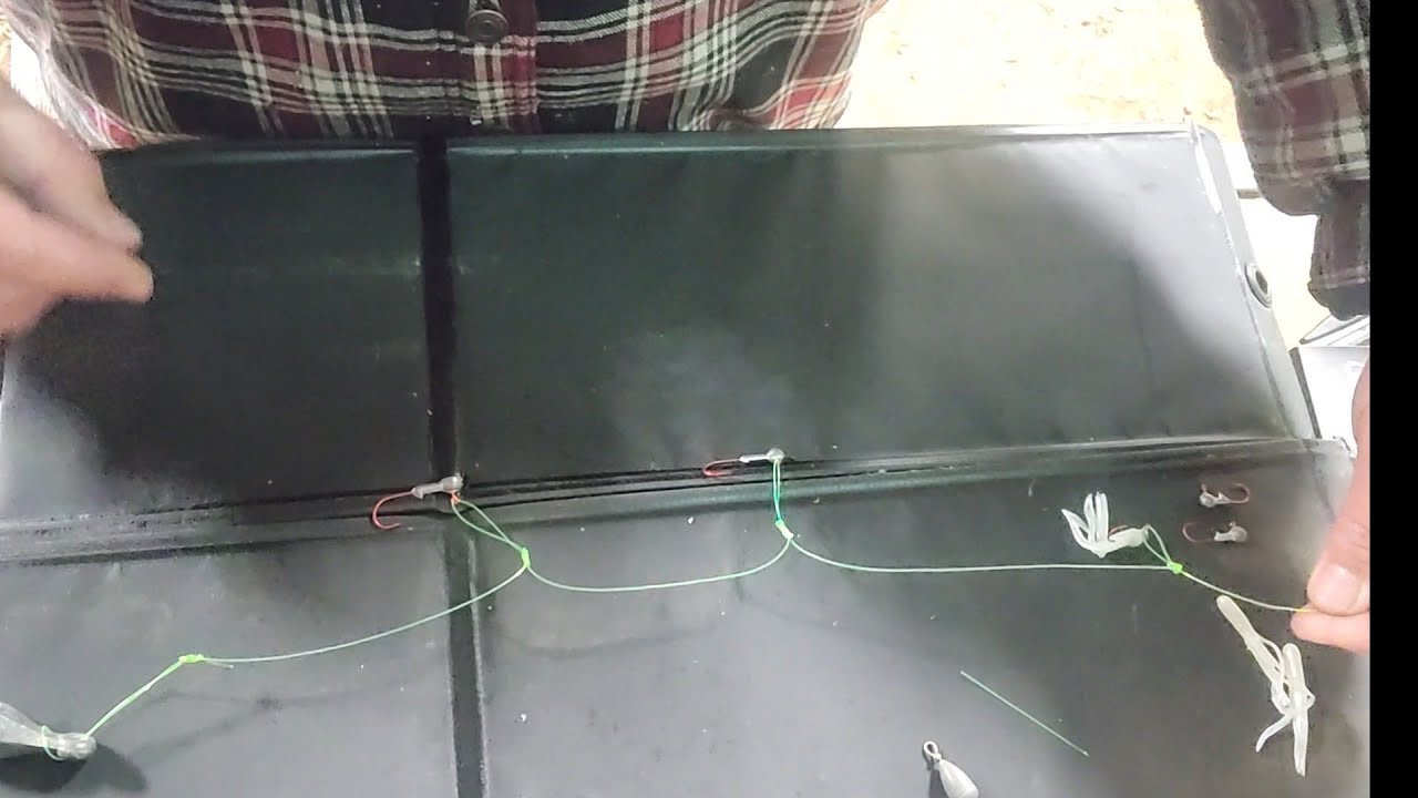 DIY How to tie a sabiki rig for bait or crappie etc. #sabikirig #baitrig #crappie #skipjack #shad