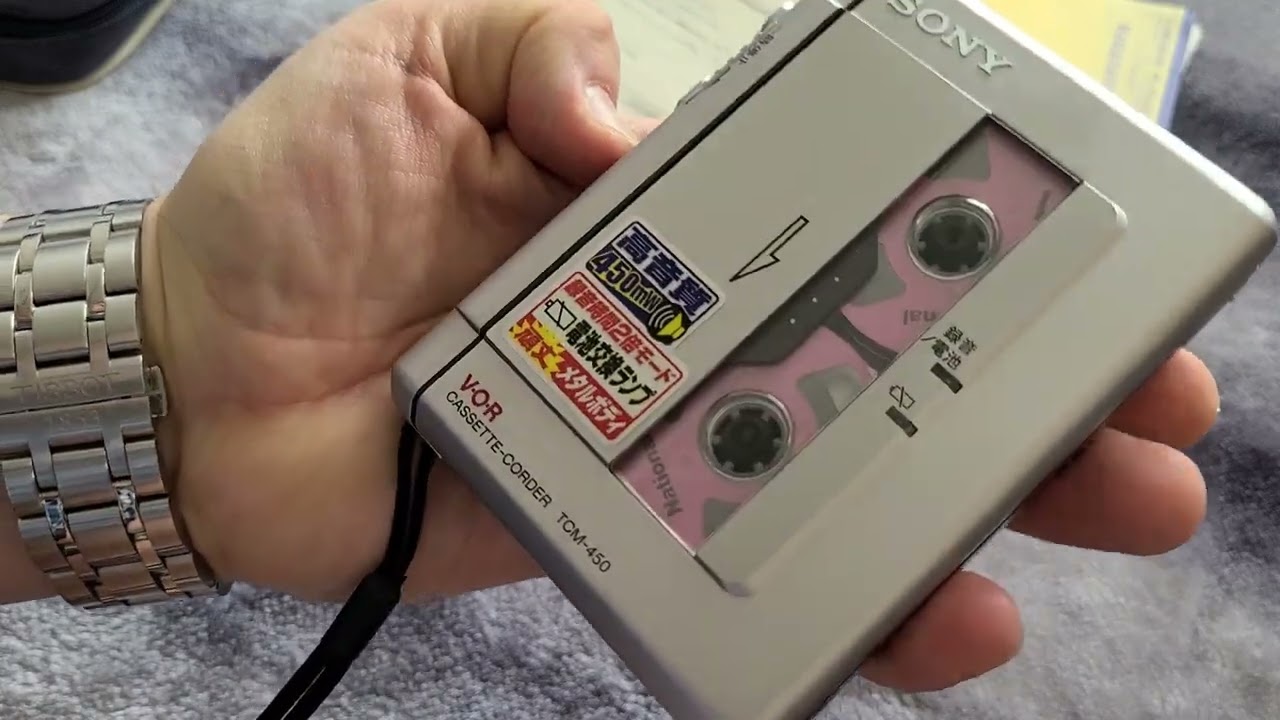 (cute cassette-corder) SONY TCM-450 Demo