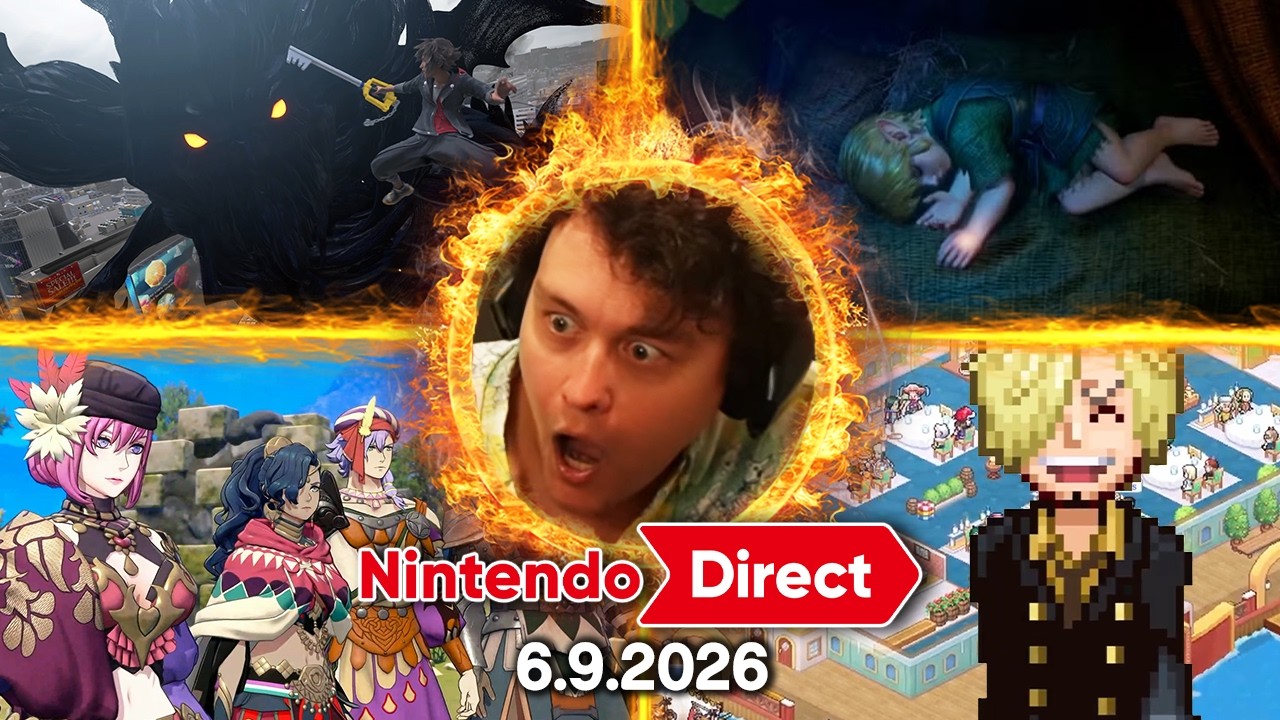 Прямая трансляция Nintendo Direct от 09.06.2026 - Реакция RogersBase