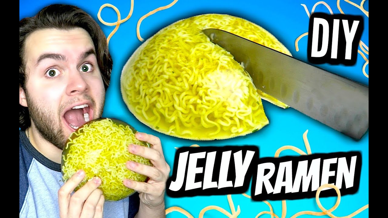 DIY Jelly Ramen! | How To Make A Giant Gummy Jello Ramen Noodle Soup Tutorial!