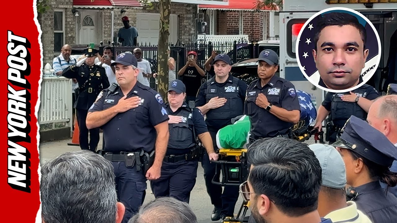 Officer slain in NYC shooting honored with a dignified transfer