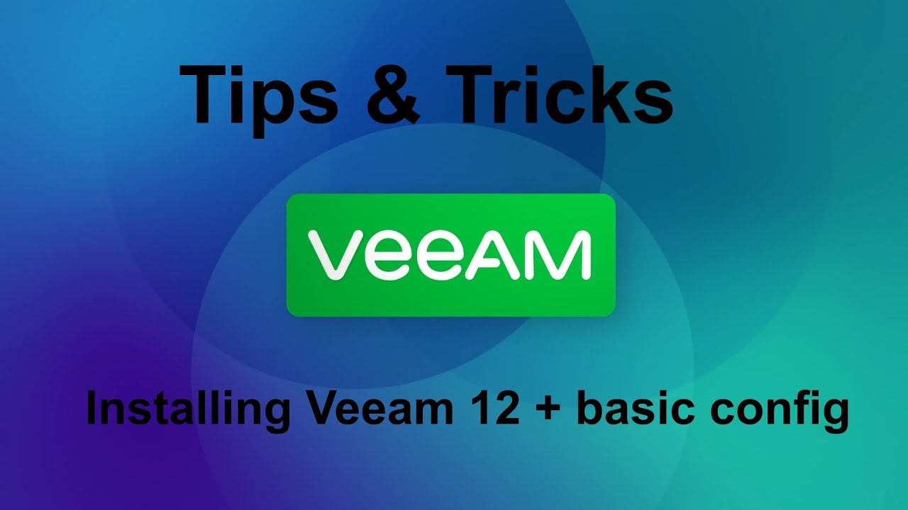Советы и рекомендации по Veeam 12 — установка Veeam 12 (база данных MySQL + POST CONFIG)