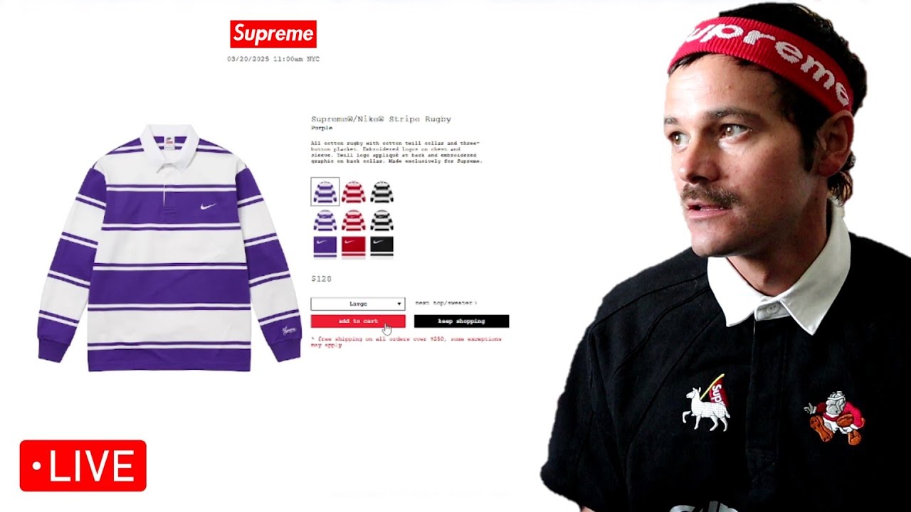 SUPREME X NIKE - LIVE COP (DOUBLE CARTING!!!!) 