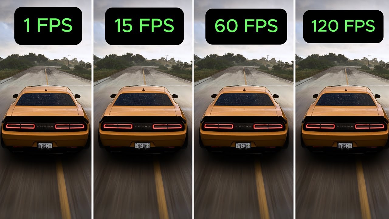 FORZA HORIZON  5 - FPS COMPARISON / 1 FPS VS 5 FPS VS 30 FPS VS 60 FPS VS 120 FPS