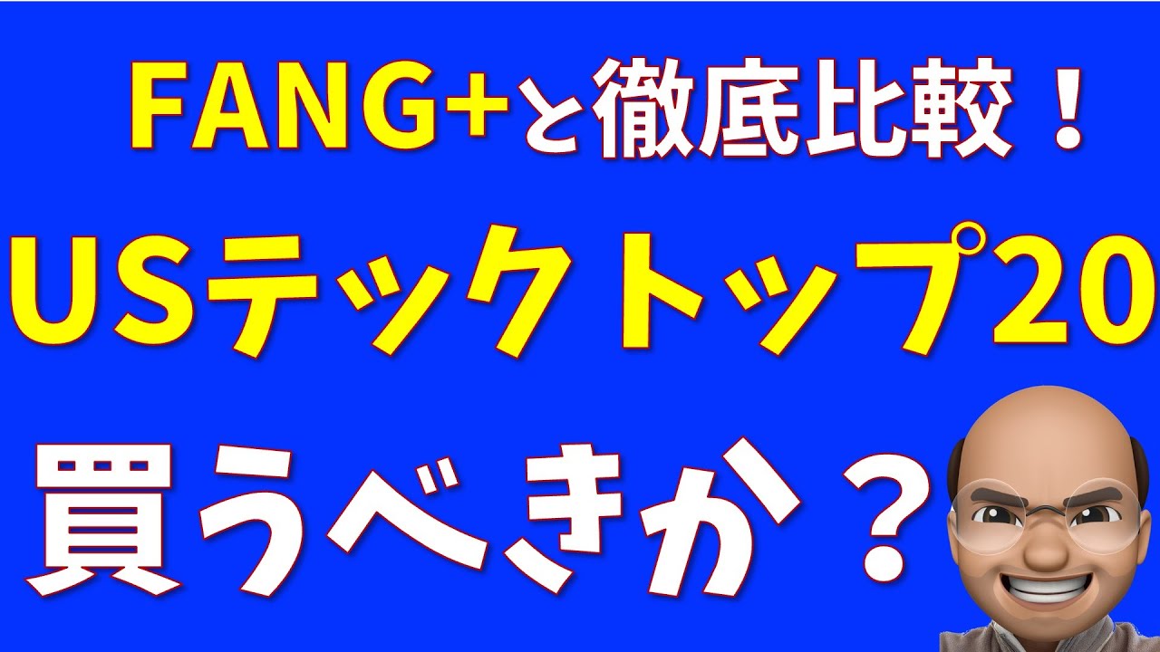 【ハイテク好き必見】USテック トップ20は買うべきか？【FANG+と比較】