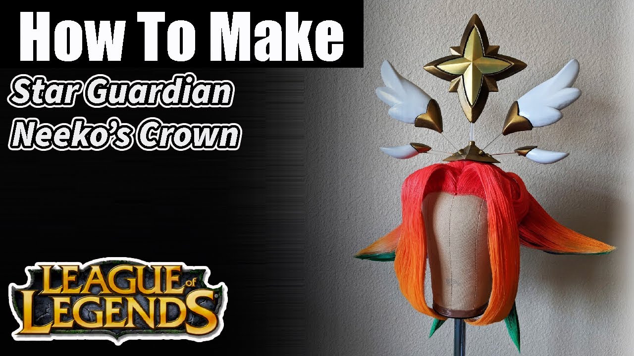 How to make Star Guardian Neeko's Crown from the game League of Legends- DIY Cosplay Tutorial