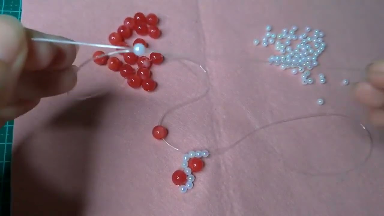 Pulseira Zig Zag com pérolas e miçanga