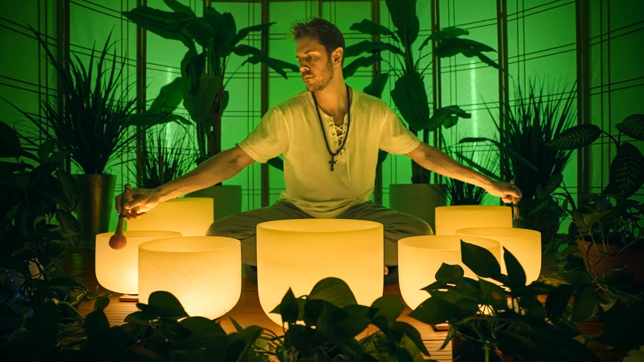 Earth Chakra Sound Bath for PLANT GROWTH 🌱   Music for House Plants | Singing Bowls