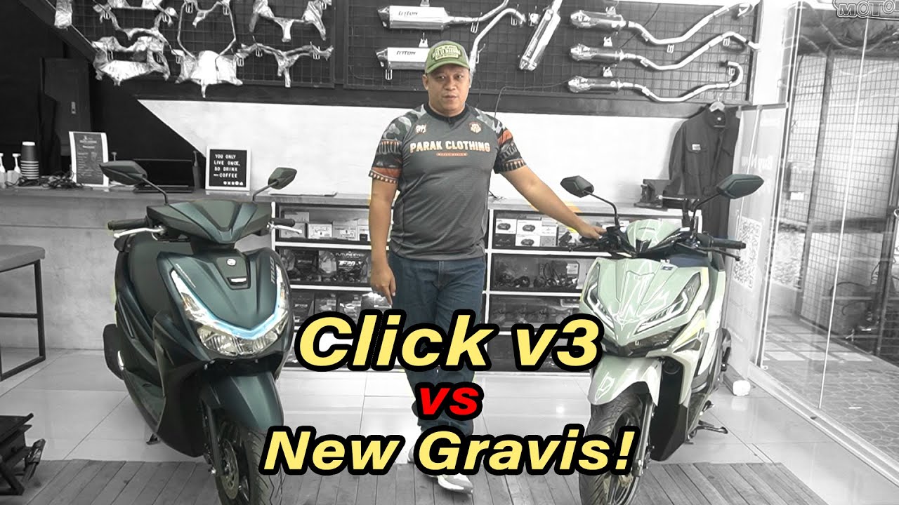 Mga bagong Honda Click V3 vs Yamaha Mio Gravis Comparison | Battle of the 125cc Scooters series