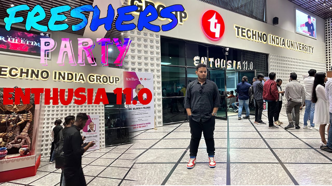 FRESHERS PARTY IN TECHNO INDIA UNIVERSITY 2024 ❤️😍|| ENTHUSIA 11.0 #technoindia #freshers #vairal