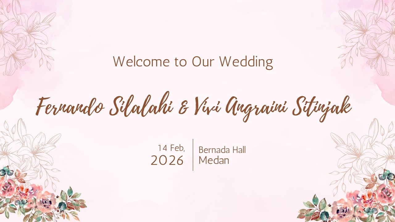 LIVE The Wedding of Fernando Silalahi & Vivi Angraini Sitinjak  14 02 2026 AT Bernada Hall Medan