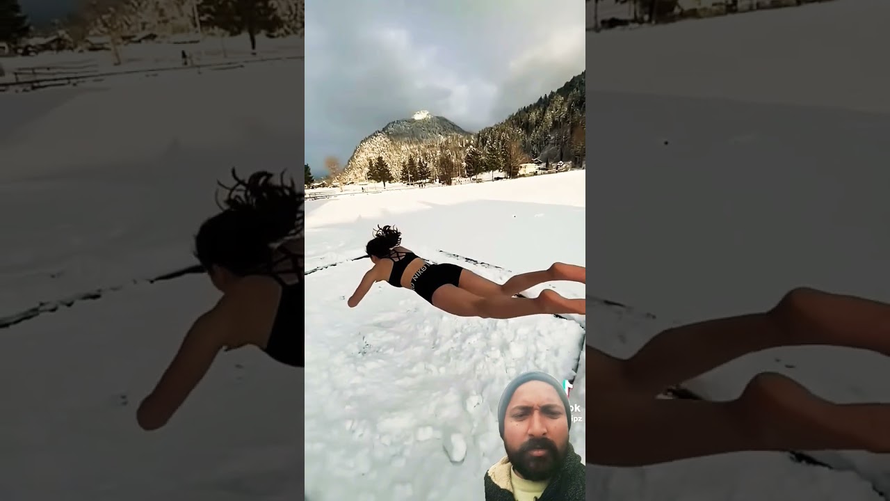 #trampoline #winter #snow #fun #cold #funny #redbullbike #army #mtbmb #amazingfact