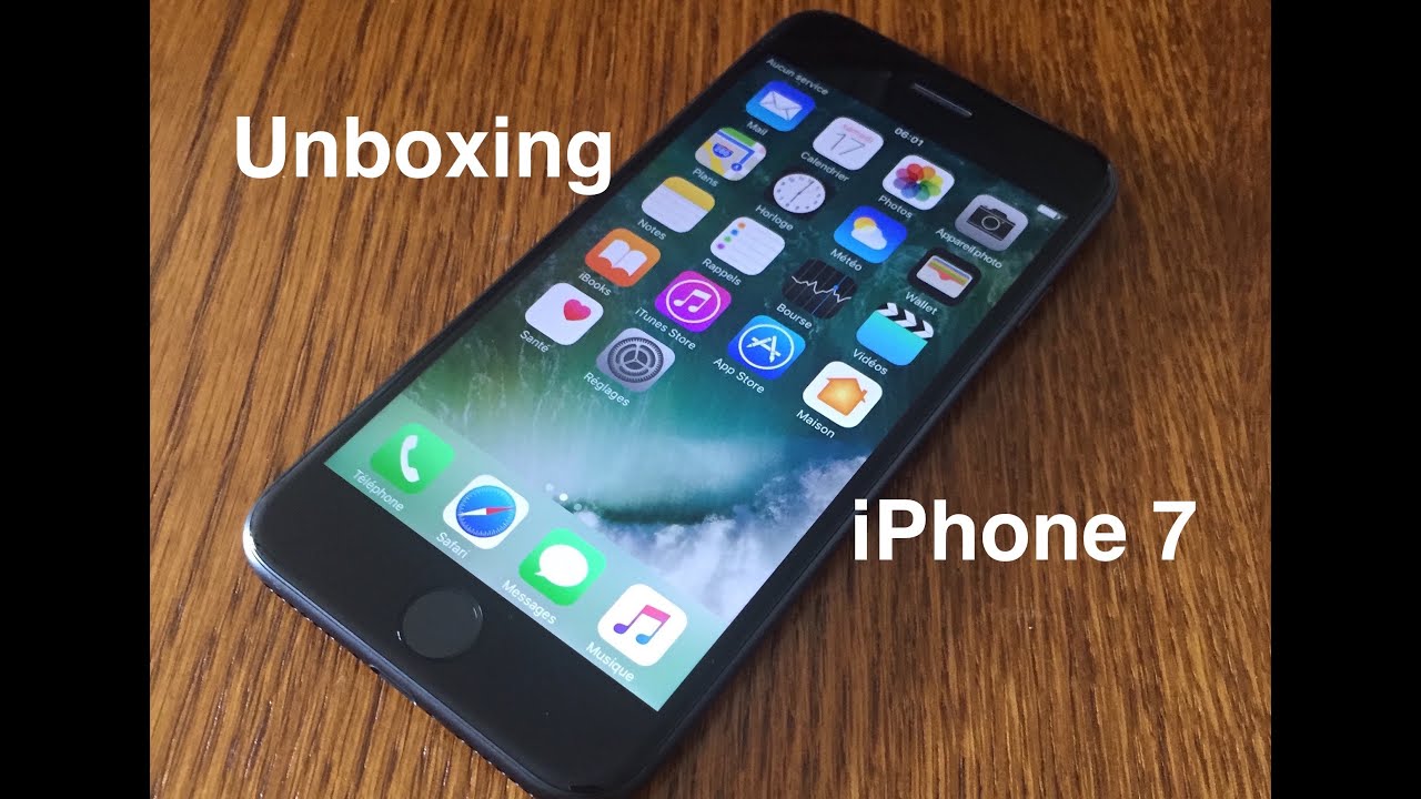 #Unboxing : iPhone 7 et premier démarrage