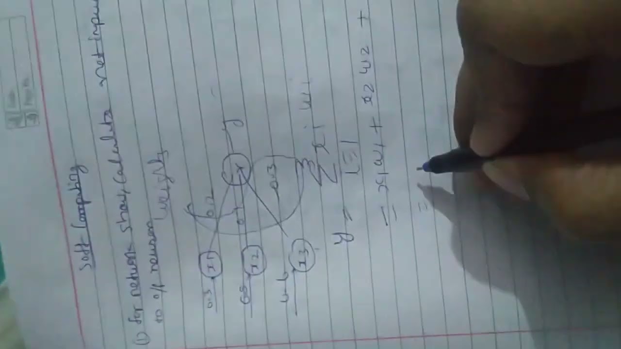 Soft Computing Numerical || calculate net input to output neuron|| neural network || ML||AI ||b.tech