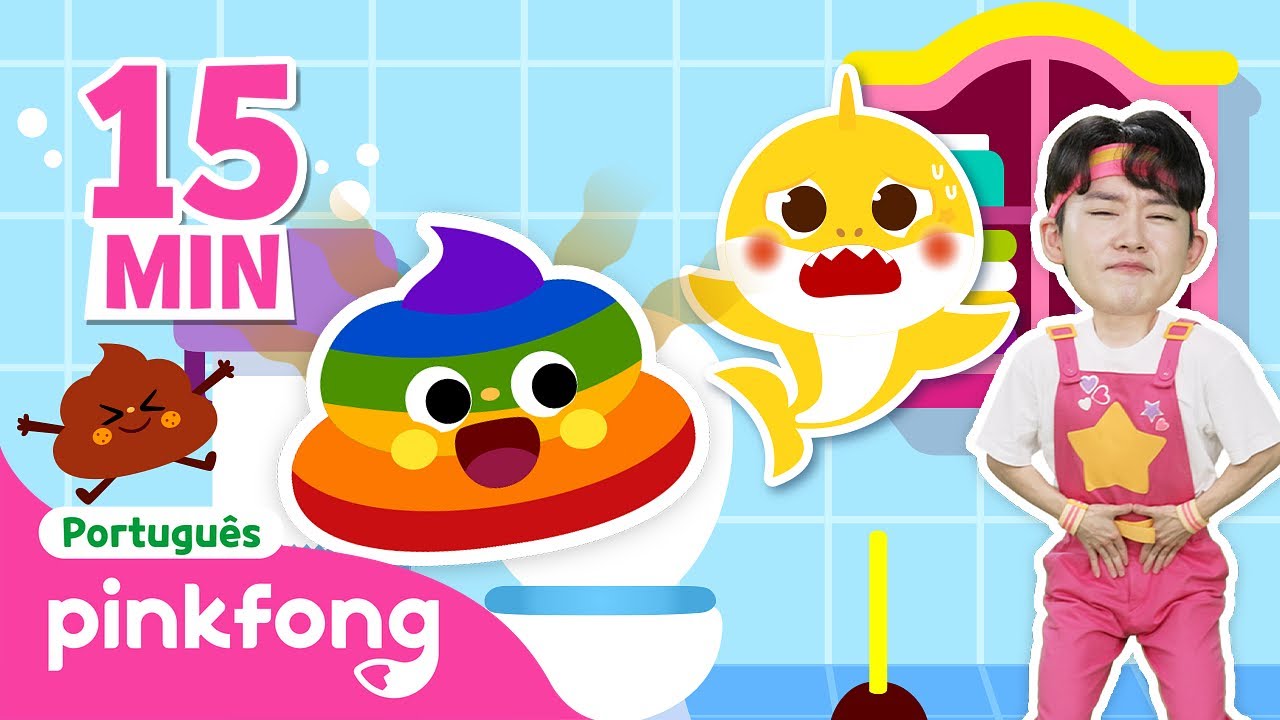 Quero Fazer Cocô💩🌈 | Tudo sobre o Cocô | +Compilação | Pinkfong, Bebê Tubarão! Canções para Crianças